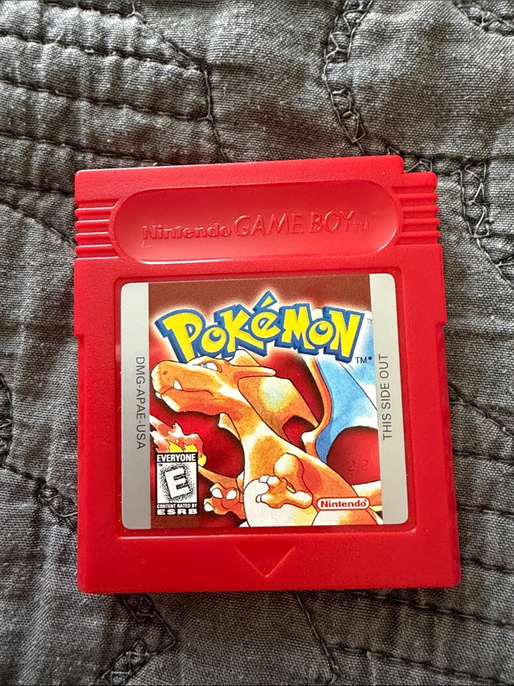 Nintendo Pokémon Game Boy Cartridge - Red with Charizard Label